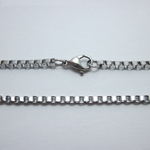 Stainless Steel Box Chain - 2mm Width